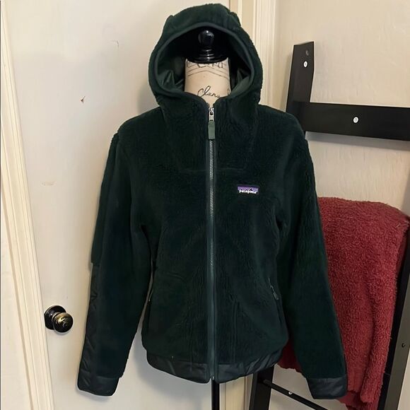 Patagonia Men’s Recycled Sherpa Hoody Green Zip Up Jacket Gorpcore Outdoor - Picture 1 of 12